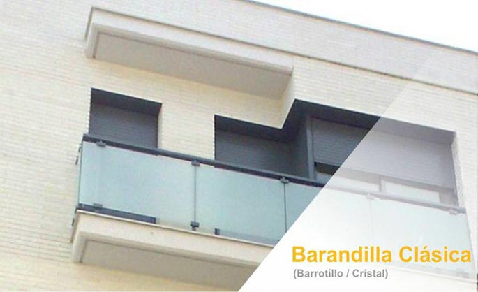 barandilla clasica, baranda de barrotillo, baranda de vidrio, barandas, barandilllas, barcelona, perfiles baranda, aluminio, renova, centro alum