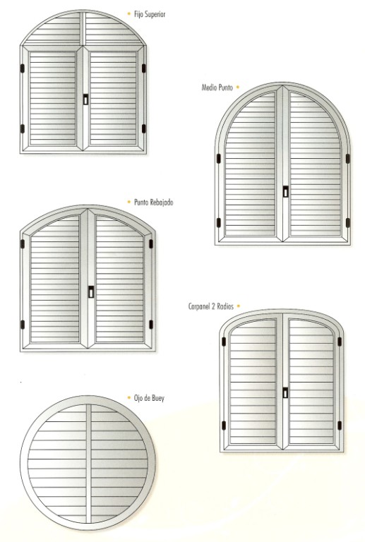 mallorquinas curvas, mallorquina, persiana mallorquina, mallorquinas de aluminio, persianas mallorquinas de aluminio, curva, curvadas, tipos