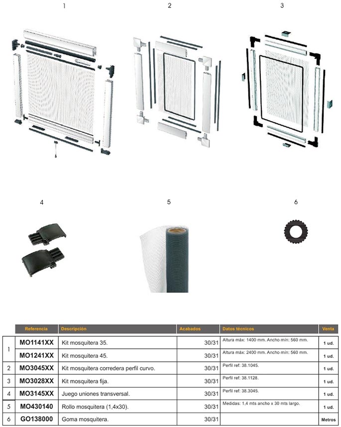 mosquiteras, mosquitera, mosquiteras de aluminio, barcelona, aluminio, enrollable, enrollable vertical, plisada, practicable, fija, corredera