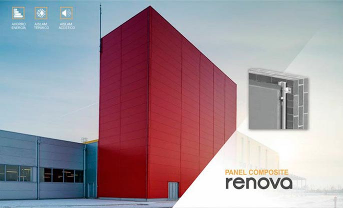 panel composite, composite, perfiles aluminio, serie renova, fachadas, barcelona, perfiles, aluminio, perfiles panel composite, renova