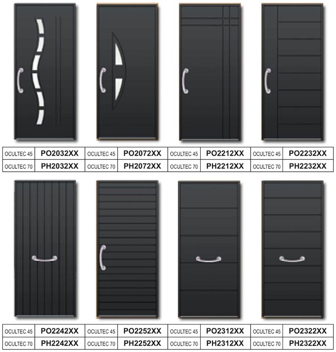 ocultec, renova ocultec, renova ocultec rpt, rpt, serie 200, ocultec 45, ocultec 70, paneles puerta, paneles