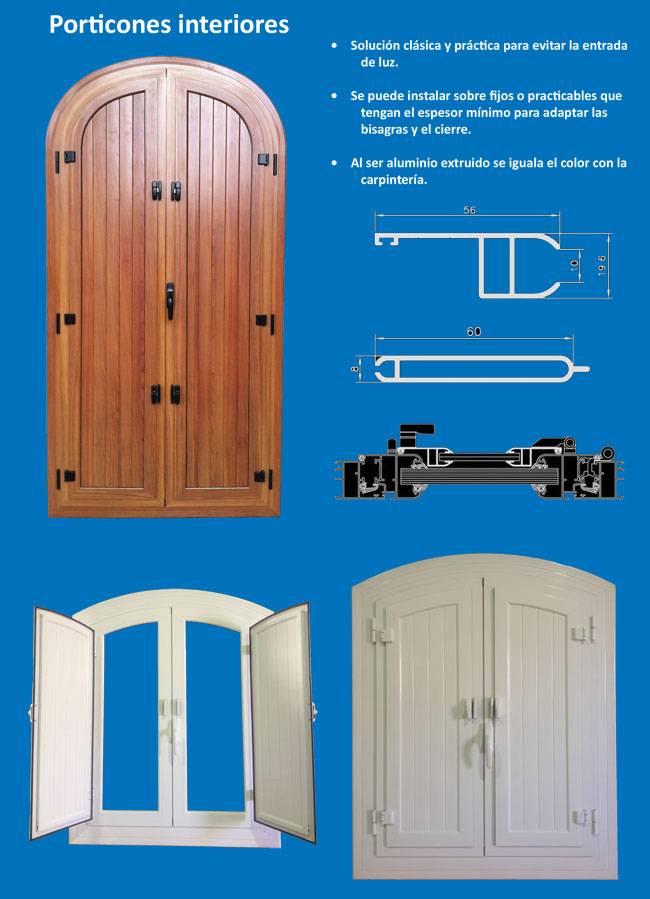 porticon, porticon aluminio, porticones, porticon inteiror, aluminio, perfiles porticon, accesorios porticon, barcelona