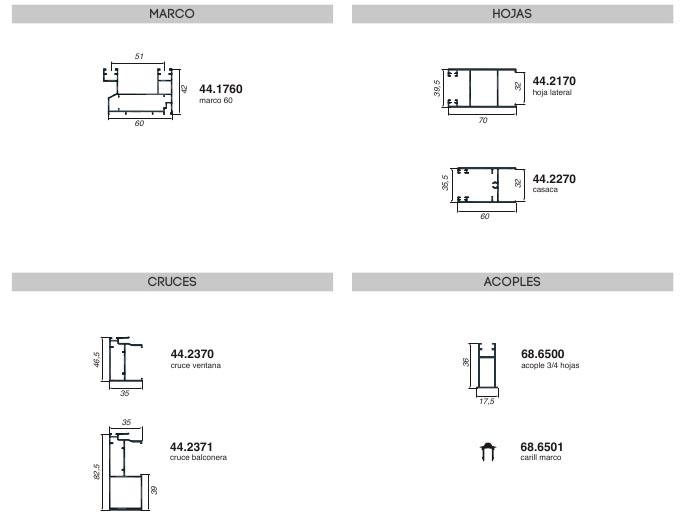 renova co eficient, co eficient, serie renova, correderas, barcelona, perfiles, aluminio, ventanas, balconeras, perfiles correderas, centro alum