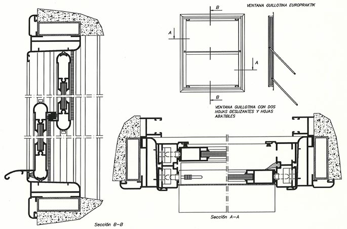 ventana guillotina europraktik, ventanas guillotinas de aluminio, ventanas guillotinas, ventana, guillotina, aluminio, barcelona