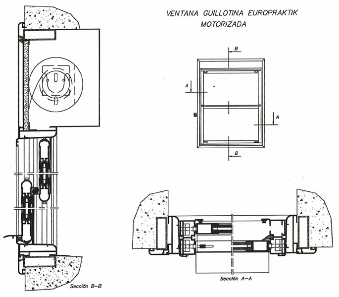 ventana guillotina motorizada, ventanas guillotinas de aluminio, ventanas guillotinas, ventana, guillotina, aluminio, barcelona